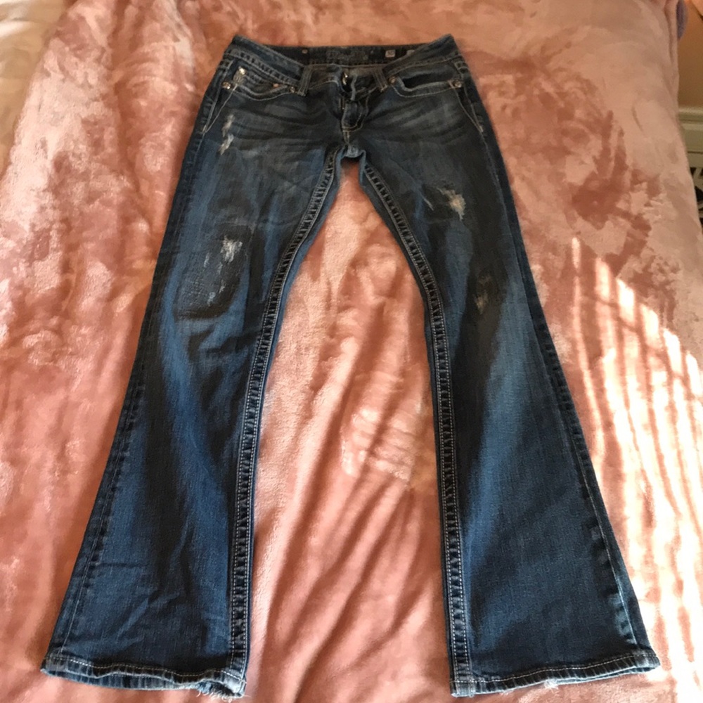 MissMe boot cut jeans with jewels